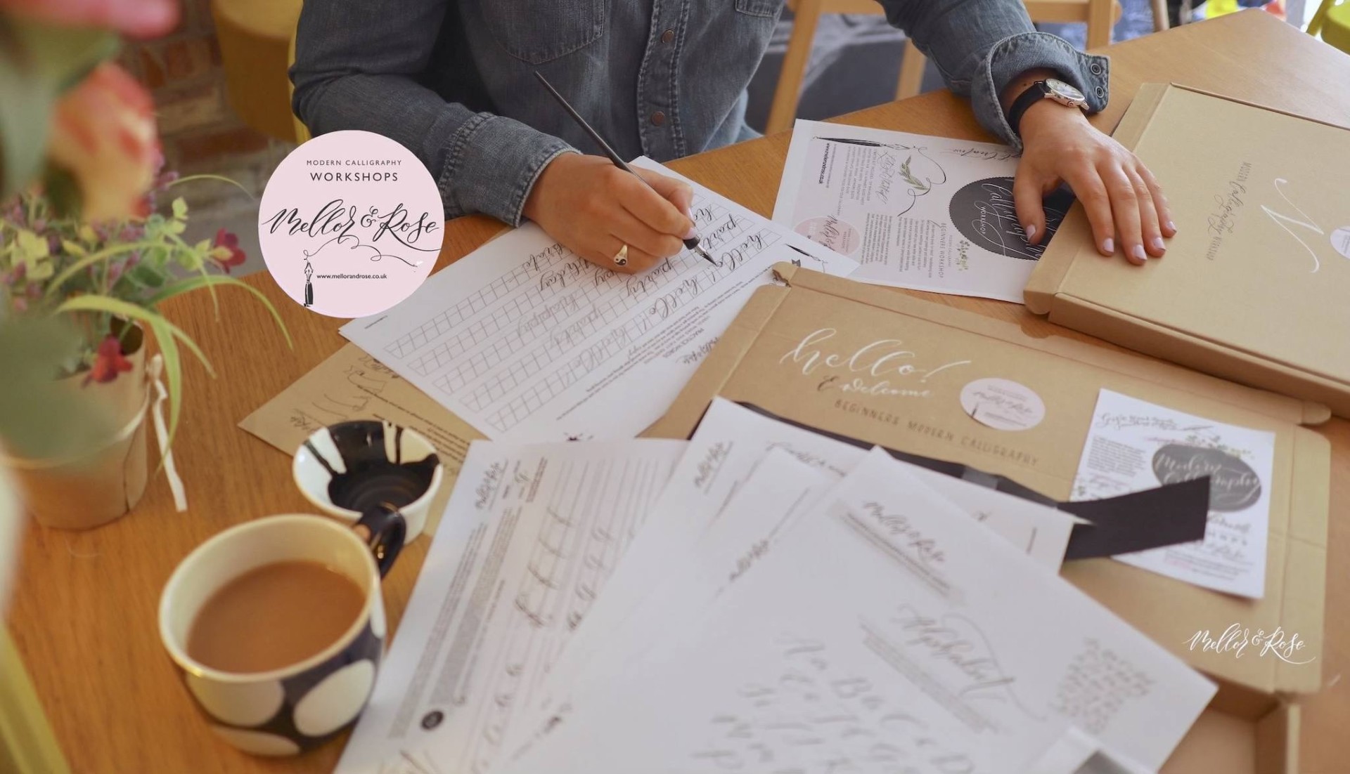 thumbnail Mellor Rose Cheshire Clay Studios Modern Calligraphy Workshop