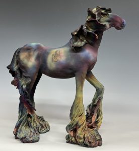 Julia Elliot Animal Sculpture Workshop 2 big long legged pony e1760975292602