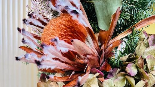 close up of wreath