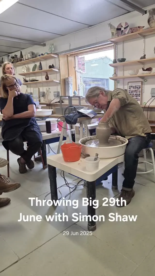 We had the best day at Simon Shaw's throwing workshop at our studios.